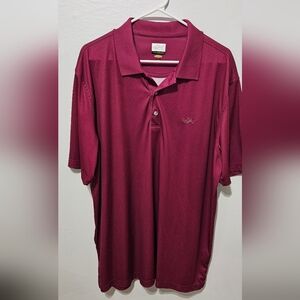 Greg Noman Play Dri XXL Men's Golf Polo Red White Spotted Polo B10